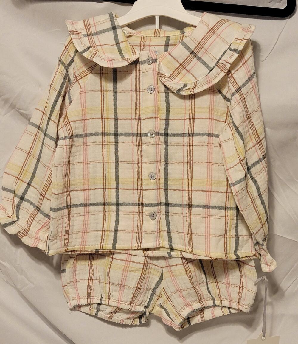 Cloud Island 2-Piece Plaid fall set size 18mt